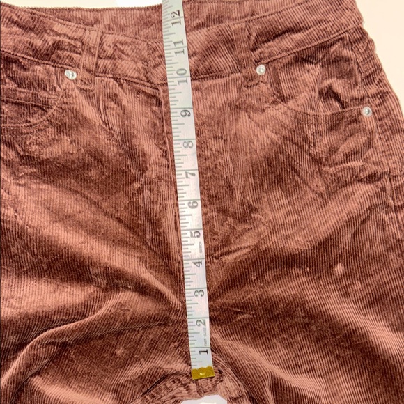 H&M Divided Corduroy Pants Womens 4 Brown Cotton High-Rise Straight Leg - Picture 6 of 9